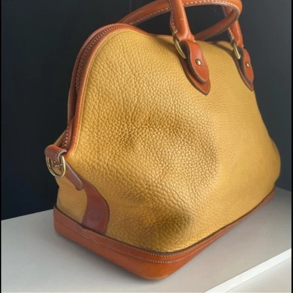 Dooney and Bourke Palomino Leather Norfolk Travel Luggage Bag Carry On - Picture 5 of 16